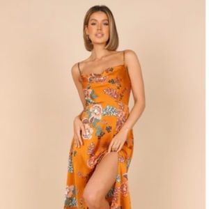 Petal & Pup Cowl Neck Midi Dress Size 6